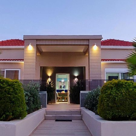 Luxury Villa Eva-Mari With Jacuzzi, 50M From The Beach Stalós Exterior foto