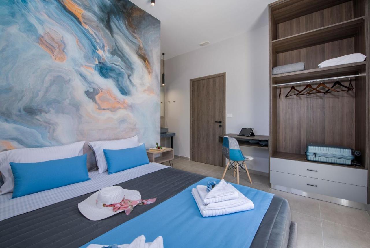 Luxury Villa Eva-Mari With Jacuzzi, 50M From The Beach Stalós Exterior foto