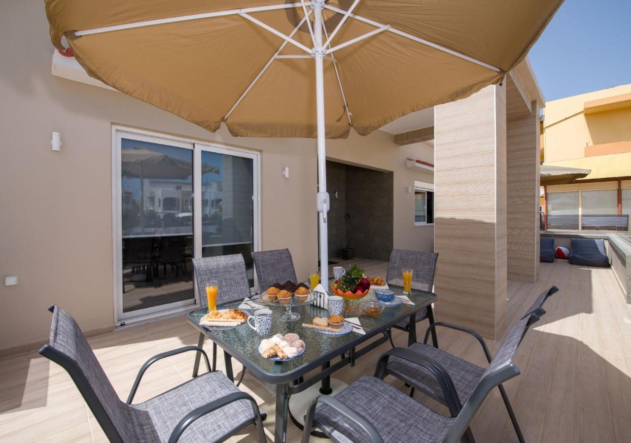 Luxury Villa Eva-Mari With Jacuzzi, 50M From The Beach Stalós Exterior foto