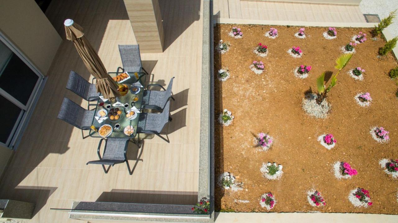 Luxury Villa Eva-Mari With Jacuzzi, 50M From The Beach Stalós Exterior foto