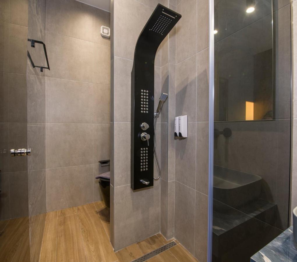 Luxury Villa Eva-Mari With Jacuzzi, 50M From The Beach Stalós Exterior foto